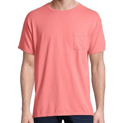 Hanes ComfortWash Garment Dyed Short Sleeve Pocket T-shirt Unisex - Coral Craze