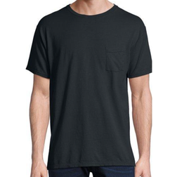 Hanes ComfortWash Garment Dyed Short Sleeve Pocket T-shirt Unisex - Black