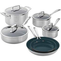 Zwilling Clad CFX Set di pentole con coperchio 10 Parti