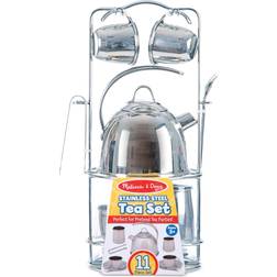 Melissa & Doug Pretend Play Tea Set & Storage Rack