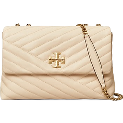 Tory Burch Kira Chevron Convertible Leather Shoulder Bag - New Cream