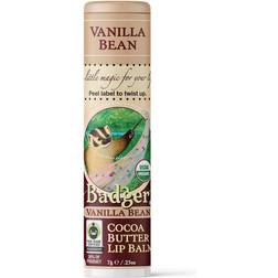 Badger Cocoa Butter Lip Balm Vanilla Bean 7g
