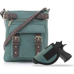 Jessie & James Hannah Concealed Carry Lock and Key Crossbody - Turquoise