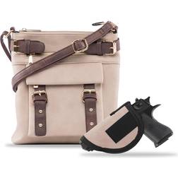 Jessie & James Hannah Concealed Carry Lock and Key Crossbody - Sand