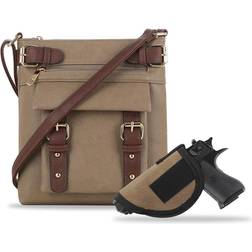 Jessie & James Hannah Concealed Carry Lock and Key Crossbody - Stone