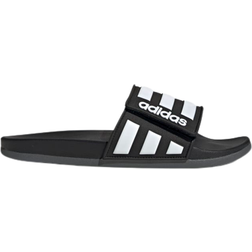 Adidas Adilette Comfort Adjustable - Core Black/Cloud White/Grey Six