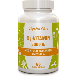 Alpha Plus D3 Vitamin 3000 IE K2 60 Stk.