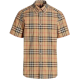 Burberry Signature Tartan Collared Shirt - Archive Beige