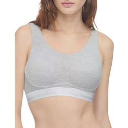 Calvin Klein Modern Structure Unlined Bralette - Grey Heather