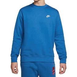 Nike Sportswear Club Fleece Crew Sweater - Dark Marina Blue/White