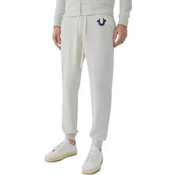 True Religion Classic Logo Joggers Sweatpants - Oatmeal