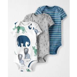 Carter's Organic Cotton Rib Bodysuits 3-Pack - Wildlife (V_1K614010)