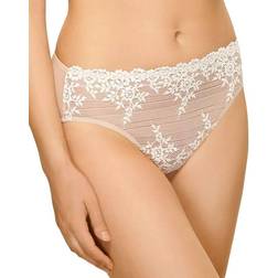 Wacoal Embrace Lace Hi-Cut Brief - Sand/Ivory