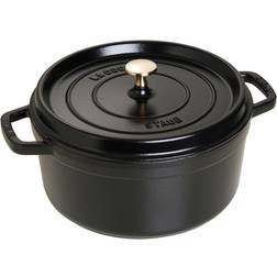 Staub Cocotte Con Vaporera 26 cm Redonda Fundido - Black 5.25 L 26 cm