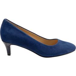 Trotters Fab - Navy Suede