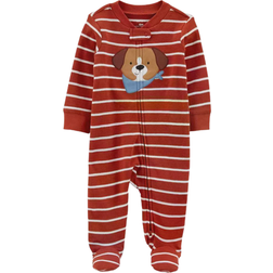 Carter's Dog Zip-Up Cotton Sleep & Play - Red (1M714110)