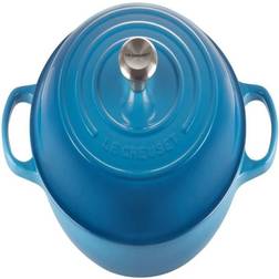 Le Creuset Marseille Blue Signature mit Klappe 3.5 L