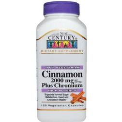 21st Century Cinnamon 2000mg Plus Chromium 120 pcs