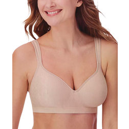 Bali Comfort Revolution Shaping Wireless Smoothing Bra - Almond Zag