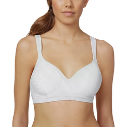 Bali Comfort Revolution Shaping Wireless Smoothing Bra - White Swirl