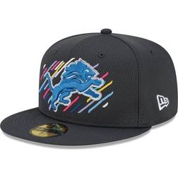 New Era Detroit Lions 2021 NFL Crucial Catch 59Fifty Fitted Hat - Charcoal