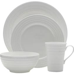 Mikasa Nellie White 16-Piece Dinnerware Set Service de Table 16pcs