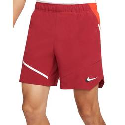 Nike Court Slam Tennis Shorts Men - Pomegranate/Habanero Red/White/White