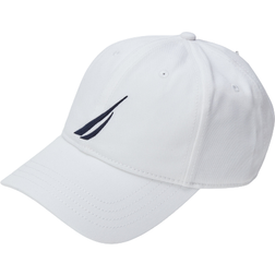 Nautica J Class Logo 6-Panel Cap - Bright White