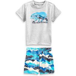 The North Face Infant Cotton Summer Set - Banff Blue Mountain Camo Print (NF0A55MJ-5K5)