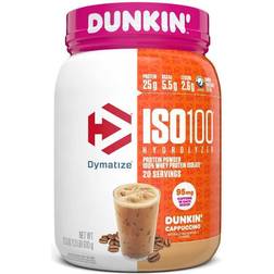 Dymatize ISO-100 Whey Protein Isolate Dunkin Cappuccino 1.3 lb. Powder