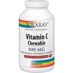 Solaray Vitamin C Chewable Natural Cherry 500 mg 100 Wafers