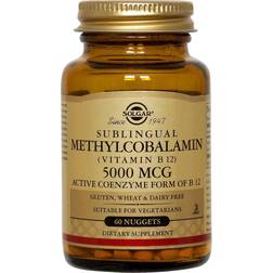 Solgar Methylcobalamin Sublingual Vitamin B12 5000 mcg 60 Nuggets 60 pcs