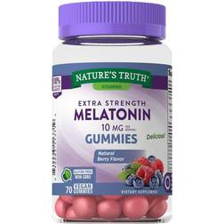 Nature's Truth Melatonin Gummies Natural Berry 10 mg 70 Vegan Gummies