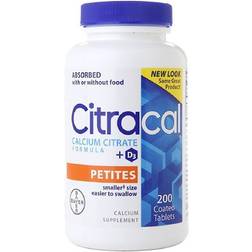 Citracal Petites 200-Count Calcium Supplement Coated Tablets No Color