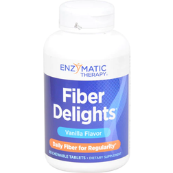 Enzymatic Therapy Nature's Way Fiber Delights Vanilla 60 Chewable Tablets