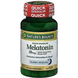 Natures Bounty Nature's Bounty Melatonin Cherry 10 mg 45 Quick Dissolving Tablets