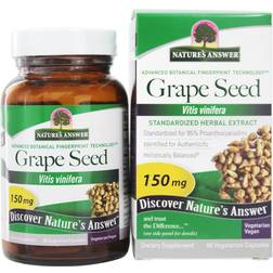 Nature's Answer Grape Seed 150 mg 60 Vegetarian Capsules 60 Stk.