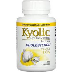 Kyolic Aged Garlic Extract Cholesterol Formula 104 100 Capsules