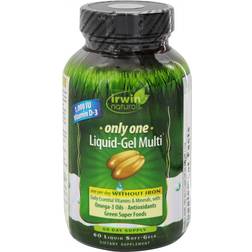 Irwin Naturals Only One Liquid-Gel Multi Without Iron 60 Liquid Softgels