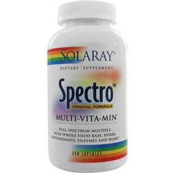 Solaray Spectro Multi-Vita-Min, Original Formula 250 Capsules