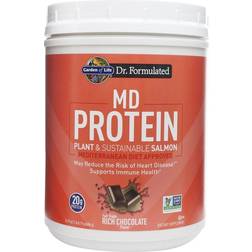 Garden of Life MD Protein Plant & Sustainable Salmon Rich Chocolate 24.19 oz