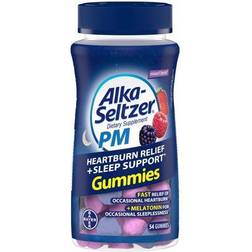 Alka-Seltzer Heartburn Relief PM Gummies Mixed Berry 54 Gummies