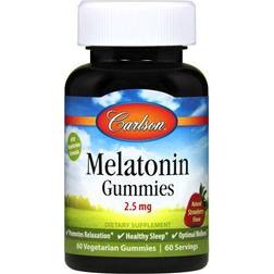 Carlson Melatonin Gummies Strawberry 2.5 mg 60 Gummies