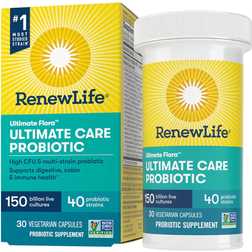 Renew Life Ultimate Flora Ultimate Care Probiotic 150 Billion 30 Vegetarian Capsules