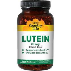 Country Life Lutein 20 Mg 60 Softgels