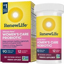 Renew Life Women's Wellness Care Probiotic 90 Billion CFU 30 Veggie Capsules