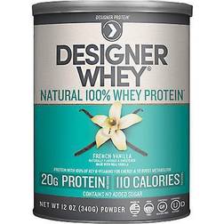 Designer Whey Designer Protein Premium Natural Whey Protein Powder French Vanilla 12 oz