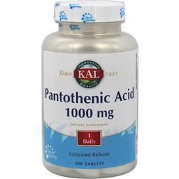 Kal Pantothenic Acid 1000 mg 100 Tablets