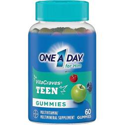 One-A-Day For Him VitaCraves Teen Multi Gummies Multivitamin/Mineral Supplement 60 Gummies