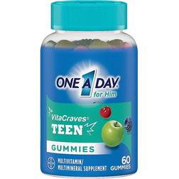 One A Day One-A-Day For Him VitaCraves Teen Multi Gummies Multivitamin/Mineral Supplement 60 Gummies 60 pcs